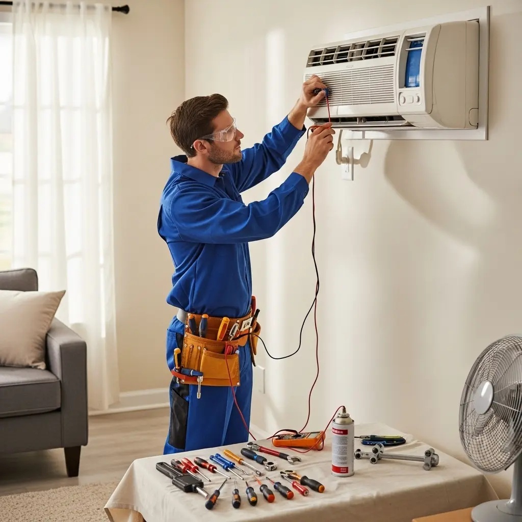 Kırkağaç İndesit İndesit klima gaz dolumu ve bakım – Enerji verimliliği artırıldı. - Teknik servis örneği